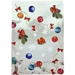 Новорічні пакети для цукерок та подарунків №11 Снігові конфетті 20х30 см 100 шт.