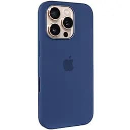 Чохол Epik Silicone case AAA with Magsafe and Animation button для Apple iPhone 16 Pro Max 6.9 Denim