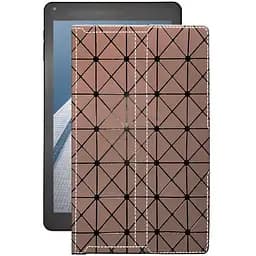 Чохол StatusCASE з екошкіри для планшету Sigma Tab A104 Коричневий ромб