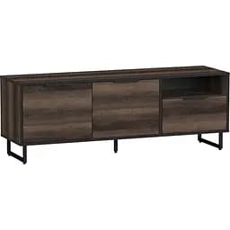 Тумба під телевізор Flamecame з полицями RTE-07 Дуб Кверкус