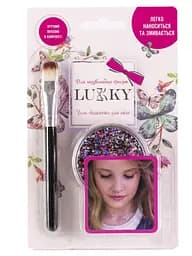 Набір дитячої косметики Lukky Гель-блискітки для тіла та обличчя + пензлик, різнокольоровий (T11927)