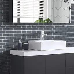 Самоклеюча поліуретанова плитка Wall Sticker сіра цегла 305х305х1 мм SW-00001153 - мініатюра 4
