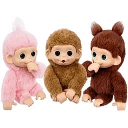 Інтерактивна іграшка Moose Little Live Pets Мавпеня Луна Лемон рожева (26764) - мініатюра 8