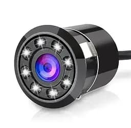 Автомобільна камера заднього виду врізна тип Вічко з інфрачервоним підсвічуванням IP67 18.5 мм Чорний