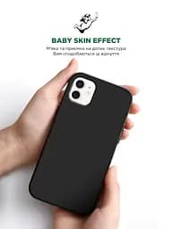 Силиконовый чехол для Apple iPhone 11, ICON2 Case, черный, противоударный, панель, защита всего корпуса, матовая поверхность Soft Touch, выступает над дисплеем, совместим с защитными стеклами и пленками, с микрофиброй, ArmorStandart (ARM60552) - мініатюра 8