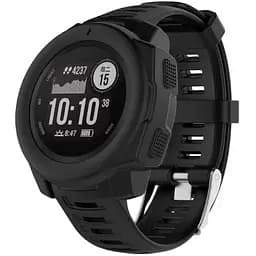 Чохол-бампер DK для Garmin Instinct Силікон Outlines (black) - мініатюра 2