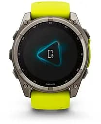 Смарт-годинник Garmin Fenix 8 51mm Solar Sapphire Titanium w. Amp Yellow/Graphite Silicone Band (010-02907-20/21) - мініатюра 6