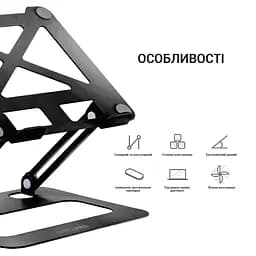 Підставка для ноутбука OfficePro Black Steel (LS380B) - мініатюра 3