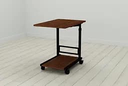 Стол приставной Ferrum-decor Френу 62x40x60 металл Черный ДСП Венге 16мм (FRD-105401)