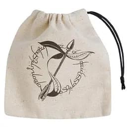 Мішечок для кубиків Q-Workshop Elvish Beige & black Basic Dice Bag (BELV102)