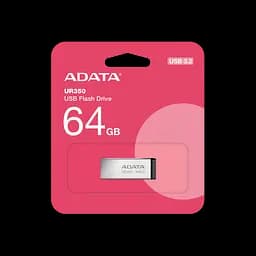 Флеш-накопичувач ADATA USB 3.2 UR 350 64Gb Сріблястий/чорний - мініатюра 2