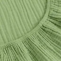 Комплект постільної білизни Cosas Forest CS1 Євро муслін базилік (Muslin_017Forest_El180x30-017Forest_200) - мініатюра 8