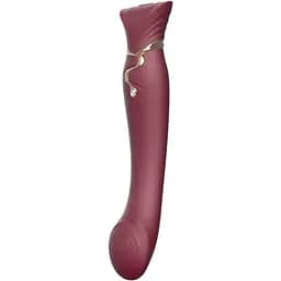 Вибратор Zalo Queen G-Spot Pulse Wave 21.5 см бордовый