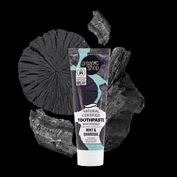 Зубна паста Відбілююча Вугілля та м'ята Organic Shop 100 г