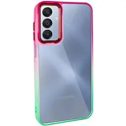 Чохол TPU+PC Fresh sip series для Samsung Galaxy A24 4G Салатовий / Рожевий