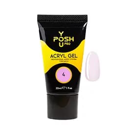 Акригель для наращивания ногтей YouPOSH Acrygel Gel 30 мл №4 бледно-розовый