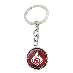 Брелок Геншин Імпакт Genshin Impact Пиро вогонь GI MG 1