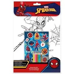 Набір розмальовок з наліпками та олівцями SPIDERMAN SP50019 Різнокольоровий (8435507873307)