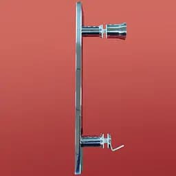 Двері в нішу Koer SR SD01-120x200-TR-01 прозоре скло Easy Clean 8 мм, хром KR5376, універсальні, прозорий, хром - мініатюра 9