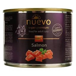 Вологий корм для котів Nuevo Adult з лососем 200 г (95101 (213))