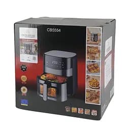 Аерофритюрниця Crownberg CB-5554 з антипригарною чашею безолійна 6.5л 2000Вт Чорний - мініатюра 4