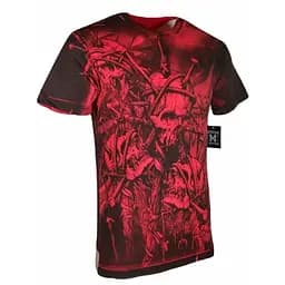 Футболка Xtreme Couture by Affliction T-Shirt Headhunter Red Tattoo Biker 4XL - мініатюра 2