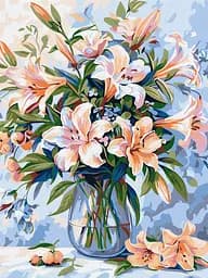 Набор для росписи по номерам Цветочная поэма, 30x40 см, КНО3281