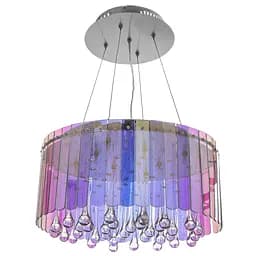 Люстра Brille торт підвісна кришталева G4 20W CH (BR-788S/8)