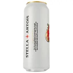 Упаковка пива Stella Artois світле 5% 12 л (0.5 л х 24 шт.) з/б - мініатюра 3