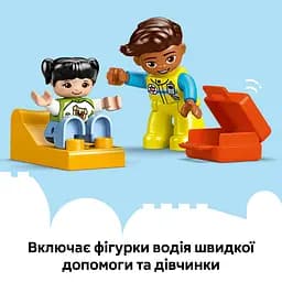Конструктор LEGO DUPLO Town Швидка допомога та водій 19 деталей (10447) - мініатюра 14