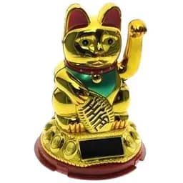 Кішка Манекі-неко на сонячній батареї 10х6. 5х6.5 см