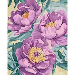 Картина за номерами "Лілові квітки" Art Craft 13161-AC 40x50 см