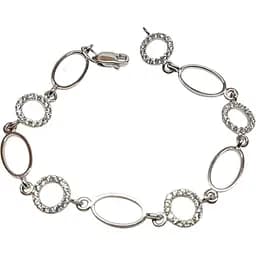 Серебряный браслет Qvaliz с фианитами. 905-00324 18 19