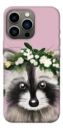 TPU чохол Raccoon in flowers