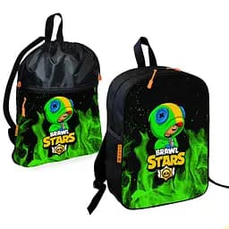 Шкільний рюкзак дитячий Бравл Старс + Сумка для взуття спортивної форми рюкзак-мішок для хлопчика (01679)