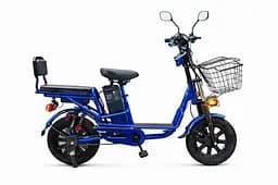 Электровелосипед двухместный Minako Monster (2000W 60V 36Ah) + Тормоз гидравлика Синий