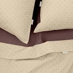 Комплект постільної білизни Cosas Mini dots CS28 Євро шоколад (DropChocoBeige_El-100Chocolate_200) - мініатюра 3