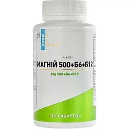 Магній 500 All be Ukraine Mg+B6+B12 120 таблеток (ABU-01038)
