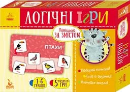 Дитячі логічні ігри "Підбирай за змістом" 918003, 24 картки укр. мовою