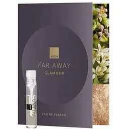 Открытка с пробным образцом Avon Парфюмерной воды Far Away Glamour 0.6 мл