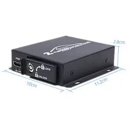 Мобільний AHD відеореєстратор на 2 камери Pomiacam HD DVR для таксі, автобусів, вантажівок, 5 Мп, SD до 128 Гб, пульт (100399) - мініатюра 5