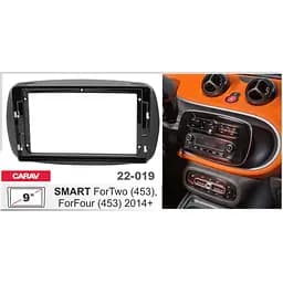 Перехідна рамка Carav Smart ForTwo, For Four 22-019 - мініатюра 4
