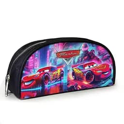 Пенал школьный с принтом Тачки Молния МакКуин 23х10х8 см детский для девочки, мальчика (3937)