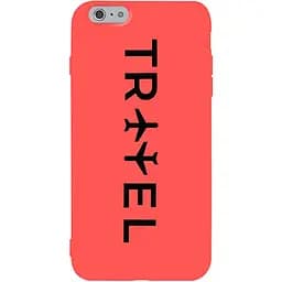 Чехол-накладка Toto Matt TPU 2 mm Print Case Apple iPhone 6/6s #45 Travel Orange