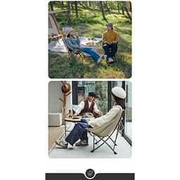 Стілець складаний Naturehike Stellaluna T02J CNK2350JJ010, бежевий - мініатюра 6