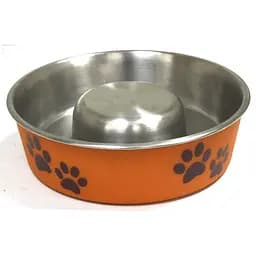 Миска для медленного кормления щенков из нержавейки 0,55 л Croci Roxy Slow Eating 17 см