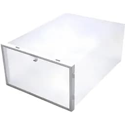 Контейнер для взуття Supretto складаний пластиковий білий (47460006)