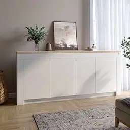 Великий комод LION Ларрі-1 Нiмфея альба/Дуб Сонома (LION-041047)