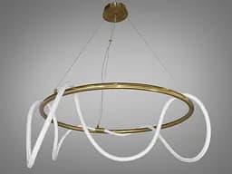 Подвесная лед люстра к кухне шланг, мощностью 48W, цвет бронзы.