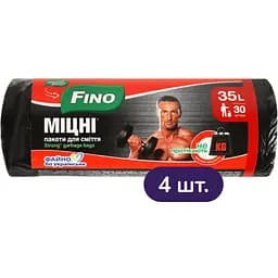 Пакеты для мусора Fino Крепкие 35 л 120 шт. (4 уп. х 30 шт.)